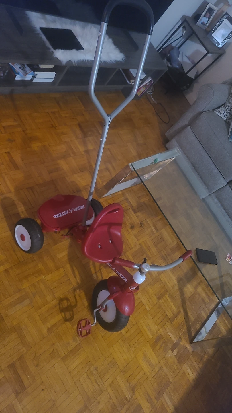 Radio Flyer Red Tricycle with Parent Handle