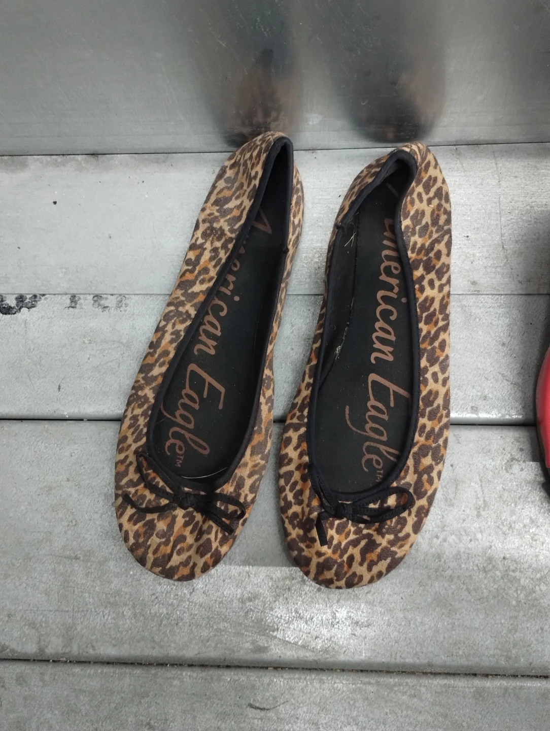 American Eagle Leopard Print Ballet Flats