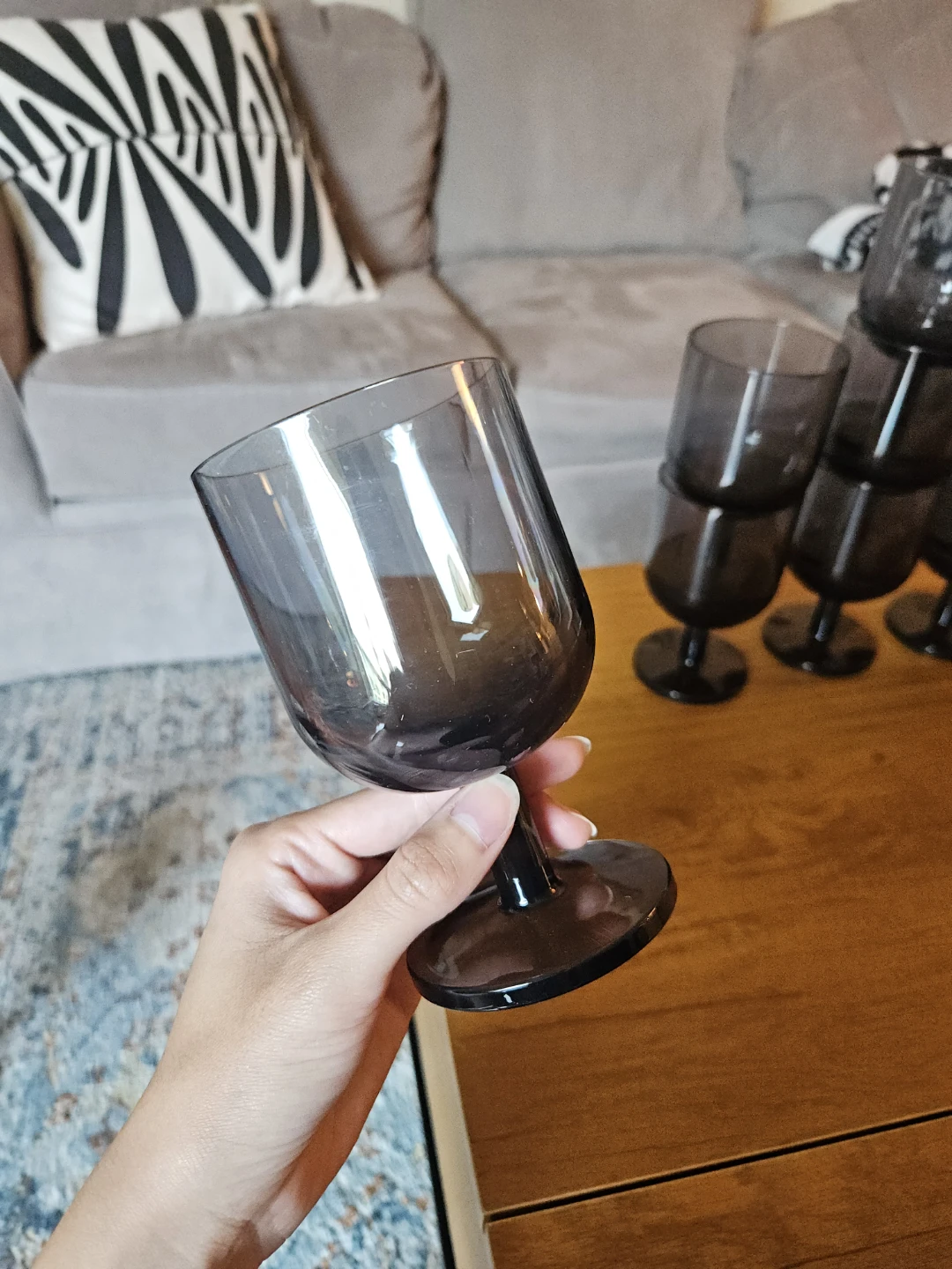 Set of 12 Acrylic Wine Glasses