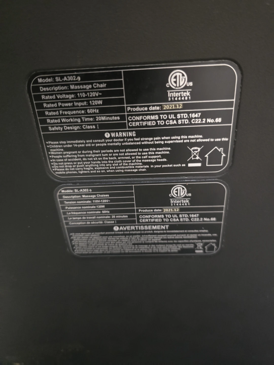 Massage Chair SL-A302-9 - photo 5