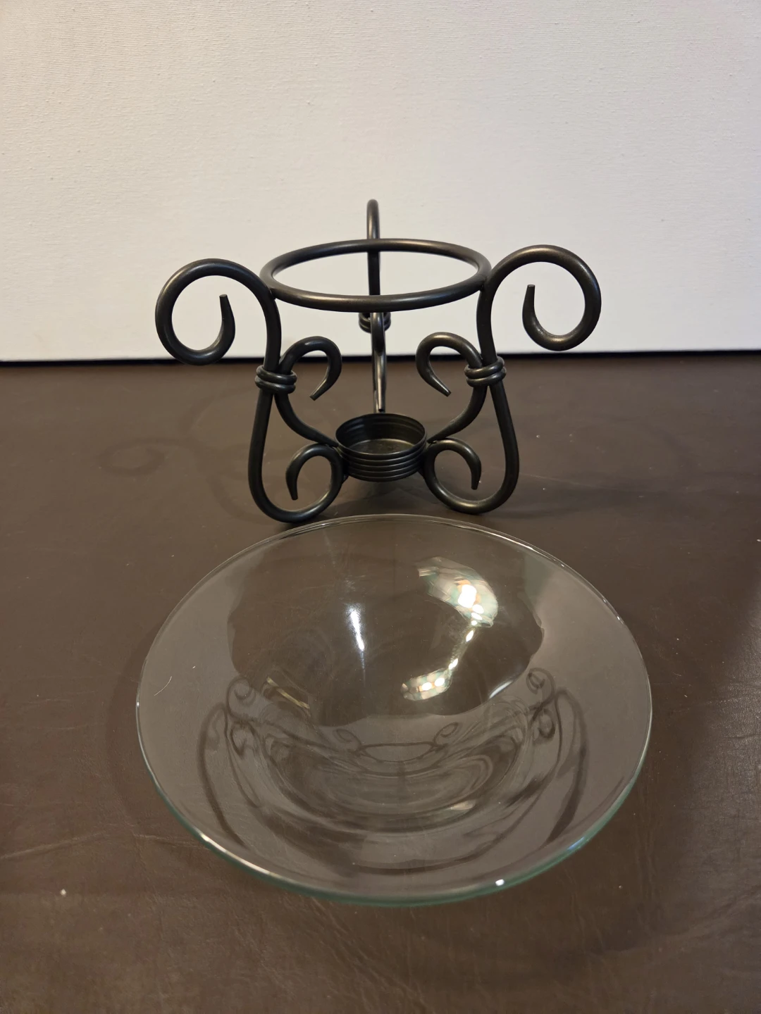 PartyLite Metal and Glass Oil Burner Stand - photo 2
