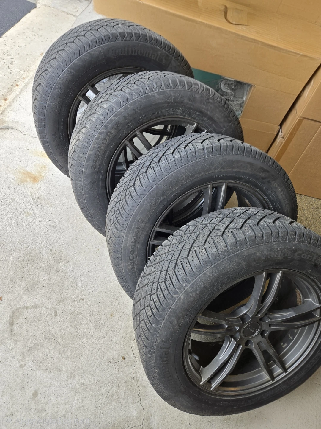 4 of Winter Tires, Aluminum Wheels, Low Air Pressure Sensors - photo 4
