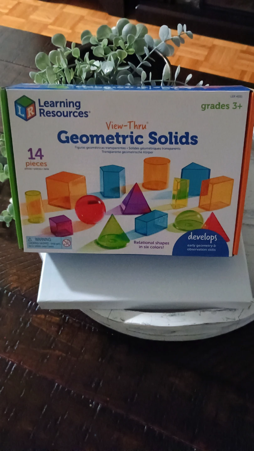 Learning Resources View-Thru Geometric Solids