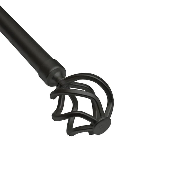 Black Adjustable Curtain Rod 42-84 Inches - photo 3