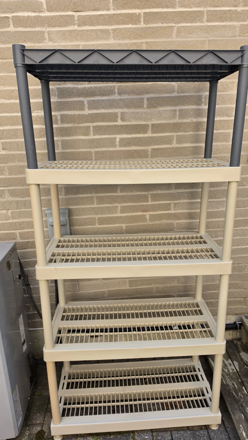 Plastic 5-Tier Shelving Unit