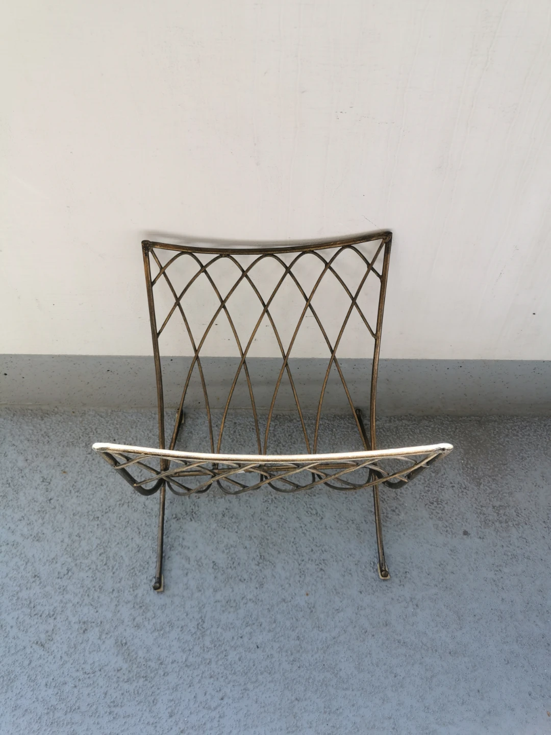 Vintage Mid Century Metal Magazine Rack Holder - photo 4