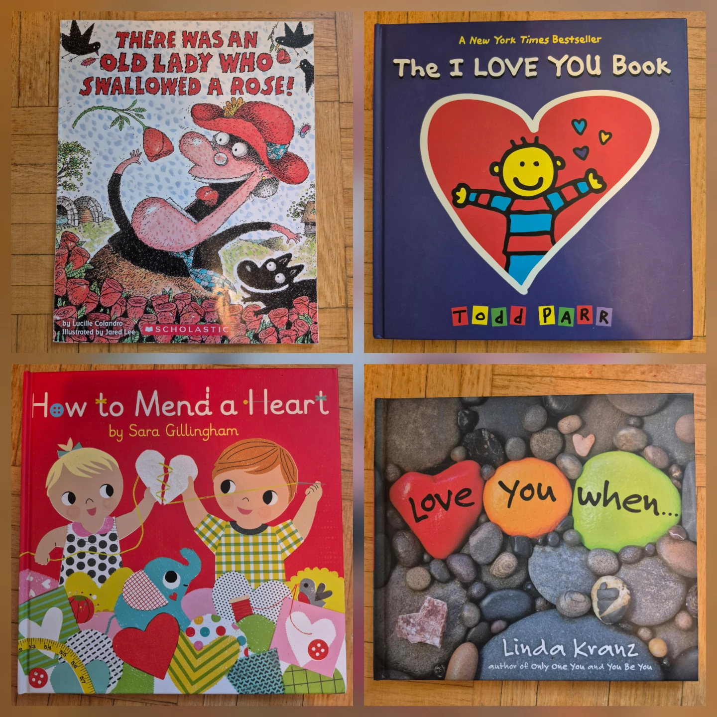 Set of 4 Kindergarten Books about Love