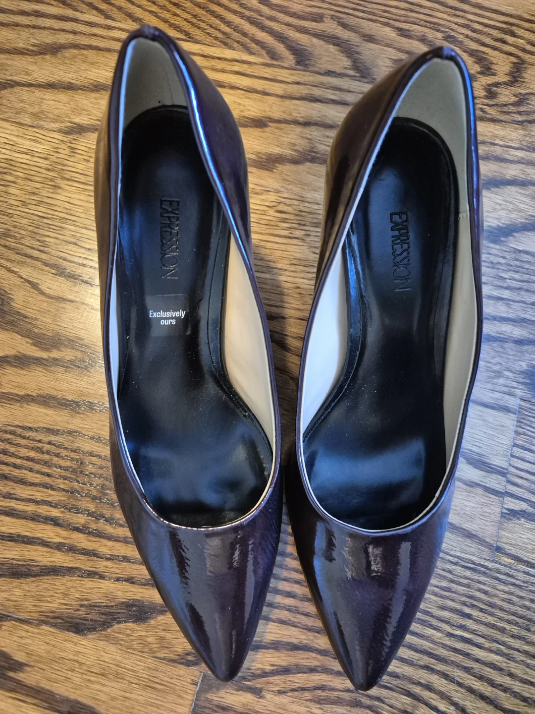 Expression Heels - Burgundy/Wine Patent Size 6