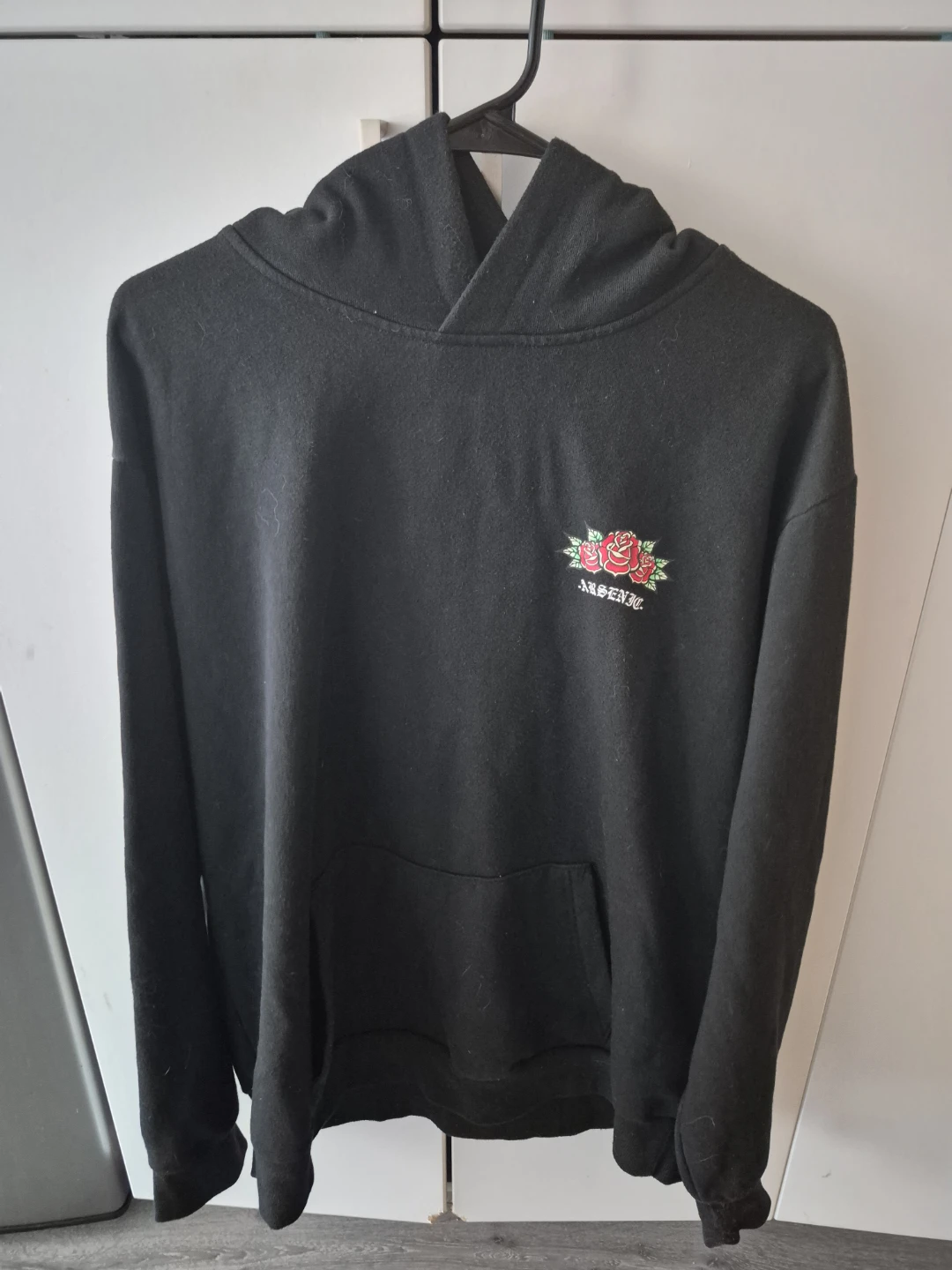 Arsenic Black Hoodie Grim Reaper Rose Graphic - photo 2