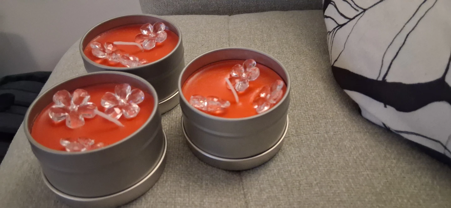 Set of 3 strawberry Scented Candles - photo 2