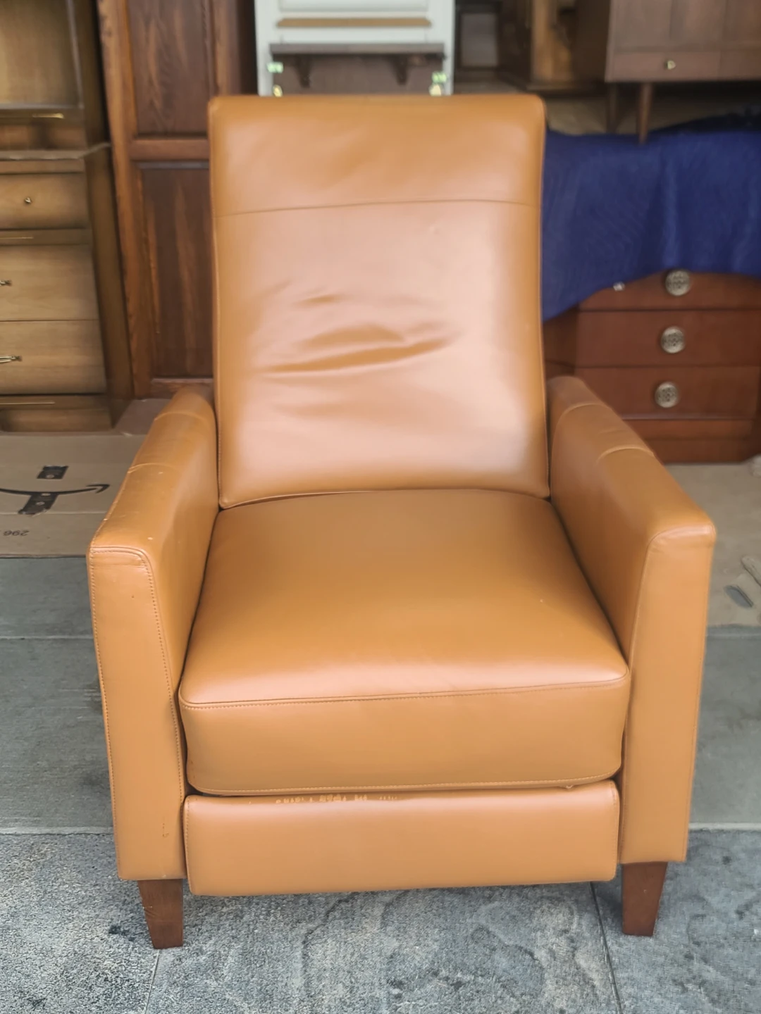 Tan Leather Recliner Chair