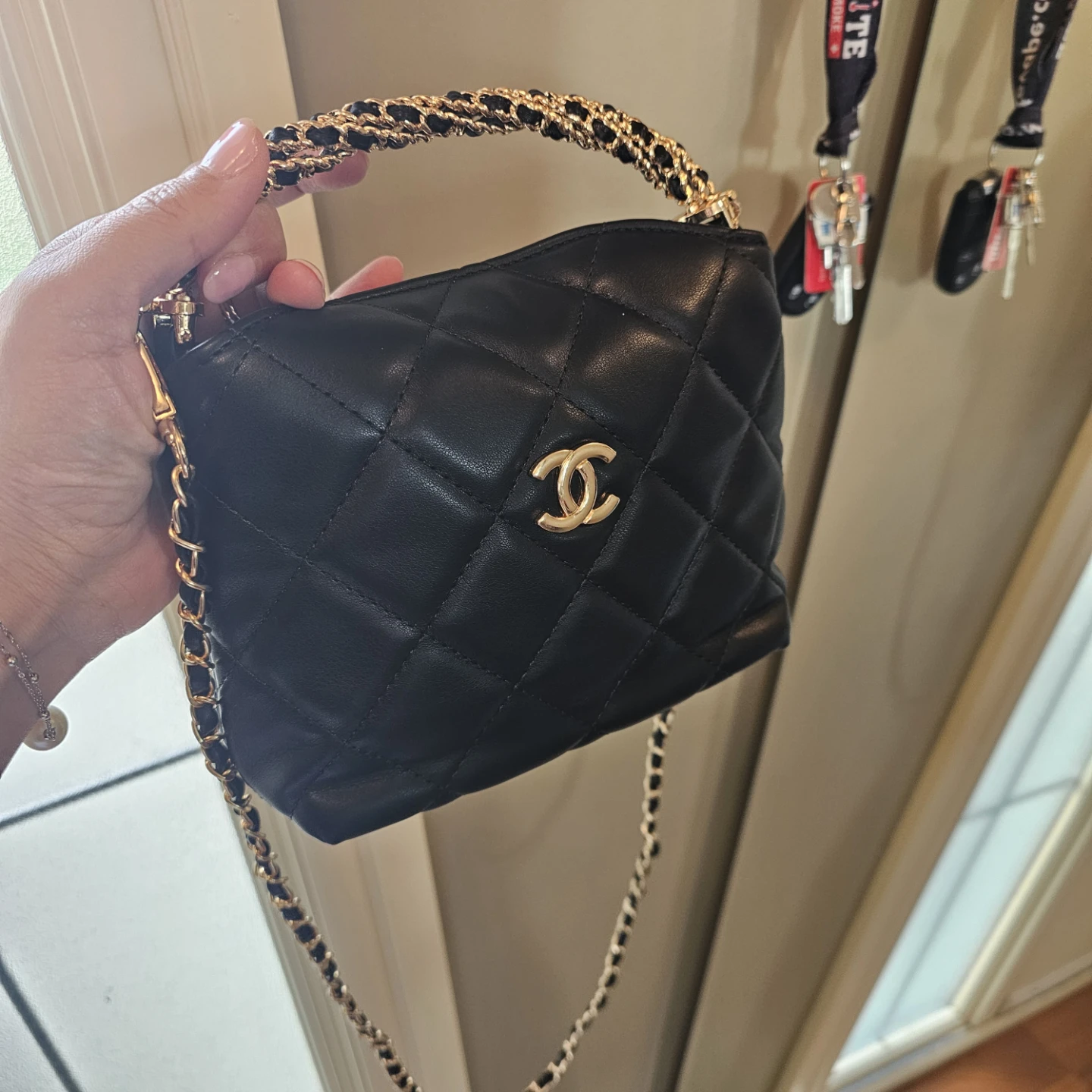 CHANEL Quilted Lambskin Camera Bag