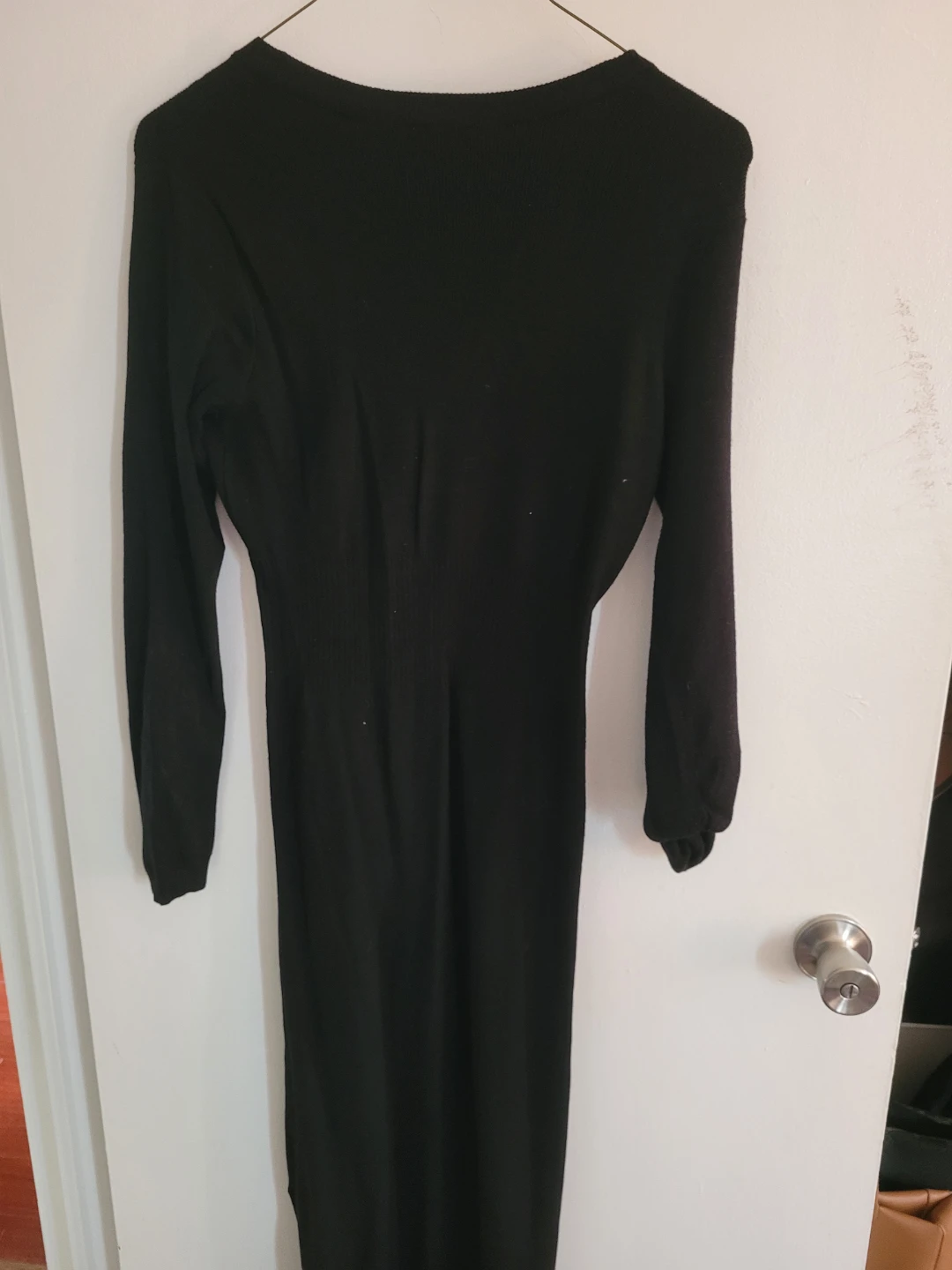 RETROSPECT Black Long Sleeve Knit Dress - never worn - photo 4