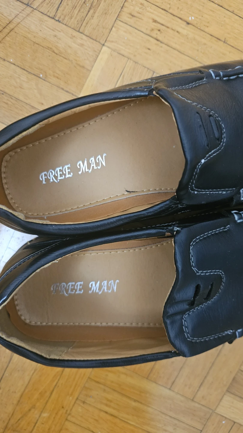 Free Man Black Loafers Size 45