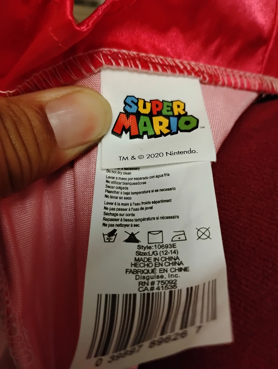 Super Mario Princess Peach Costume with Accessories - photo 3