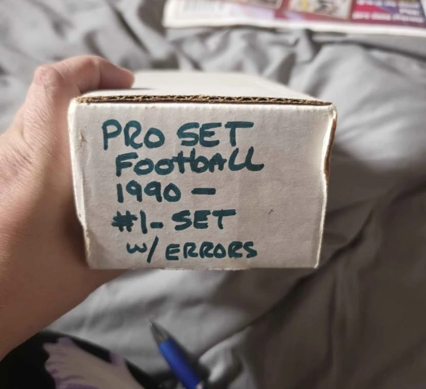 1990 Pro Set Football Set w/ Errors