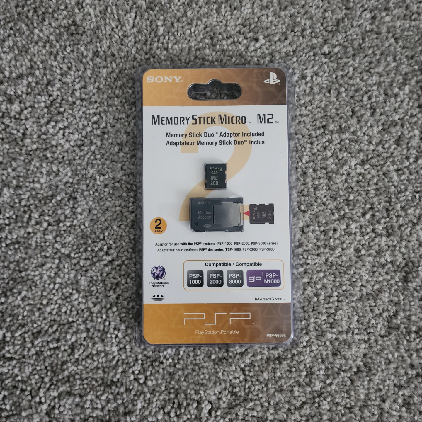 Sony Memory Stick Micro M2 with Duo Adapter 2GB