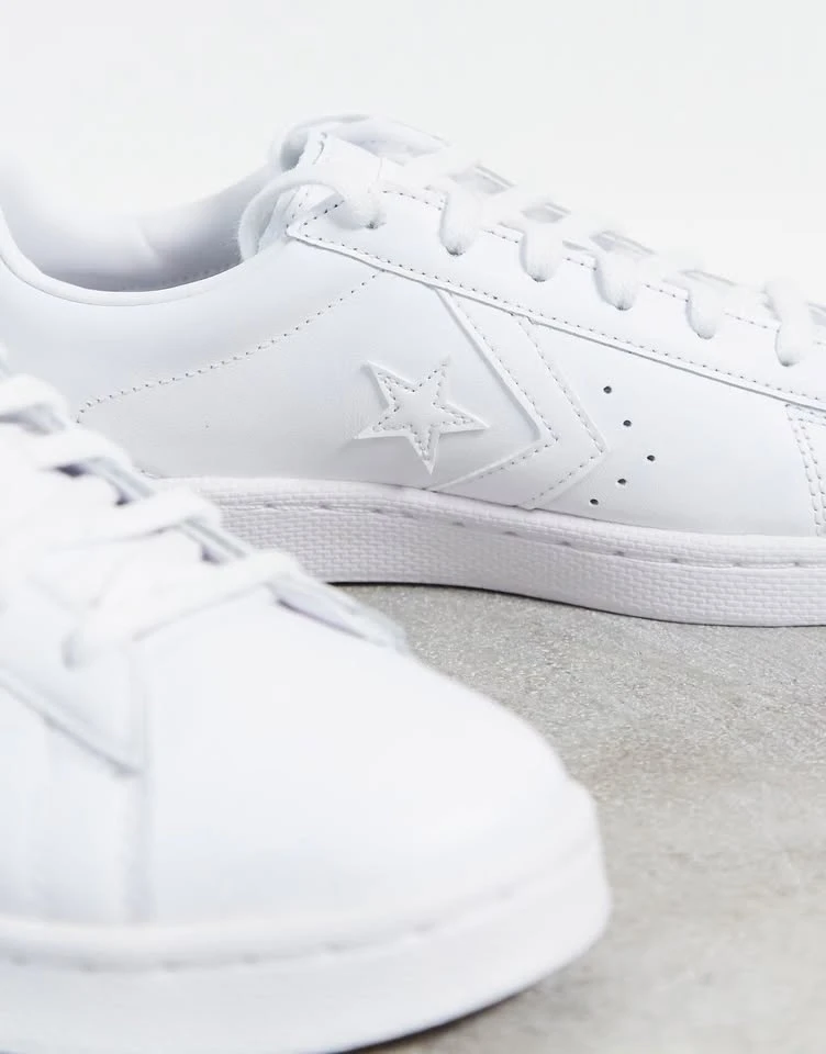 Converse Pro Leather Low Top Sneakers (White, Unisex) - photo 4