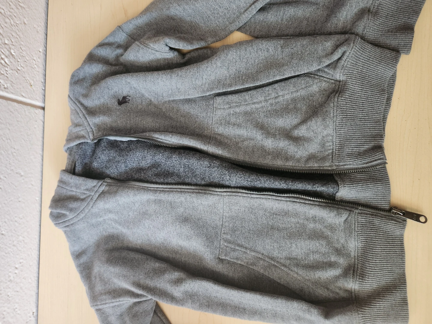 Grey Zip-Up Hoodie