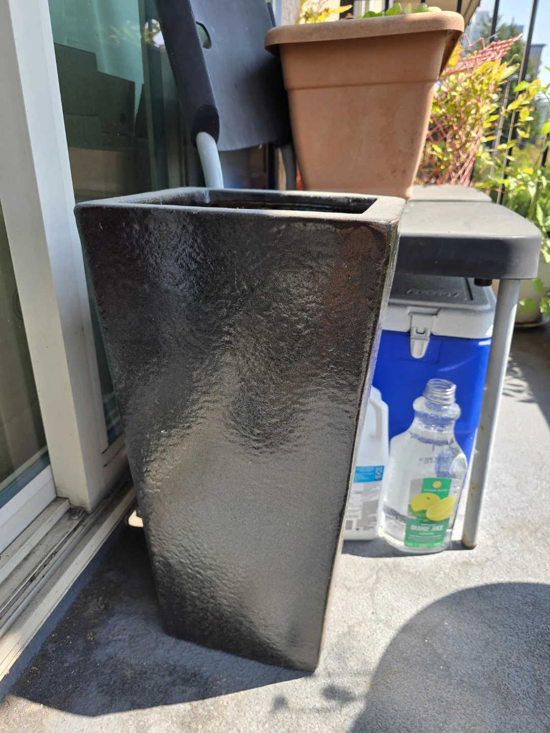 Tall Square Planter Pot