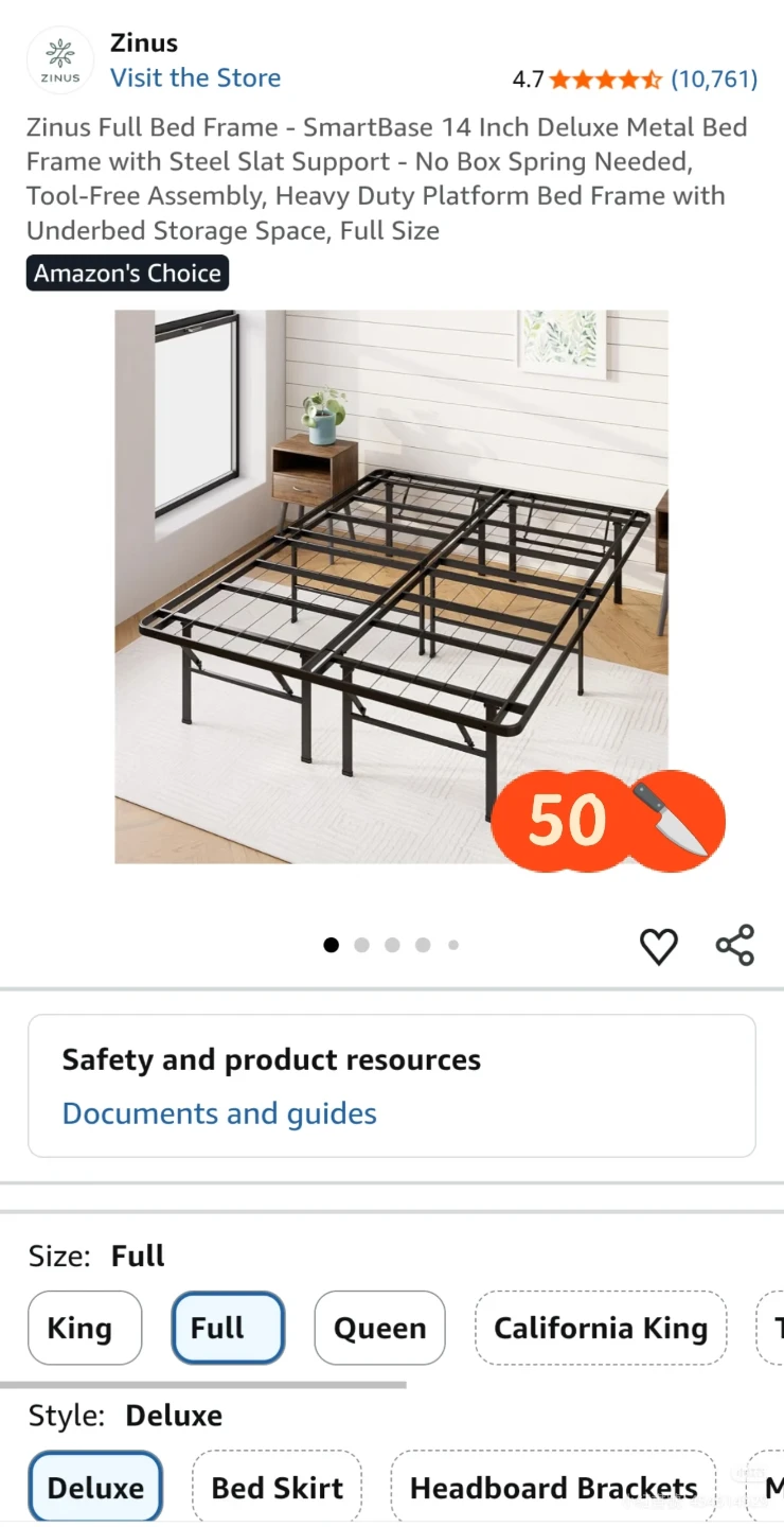 Zinus Full Bed Frame