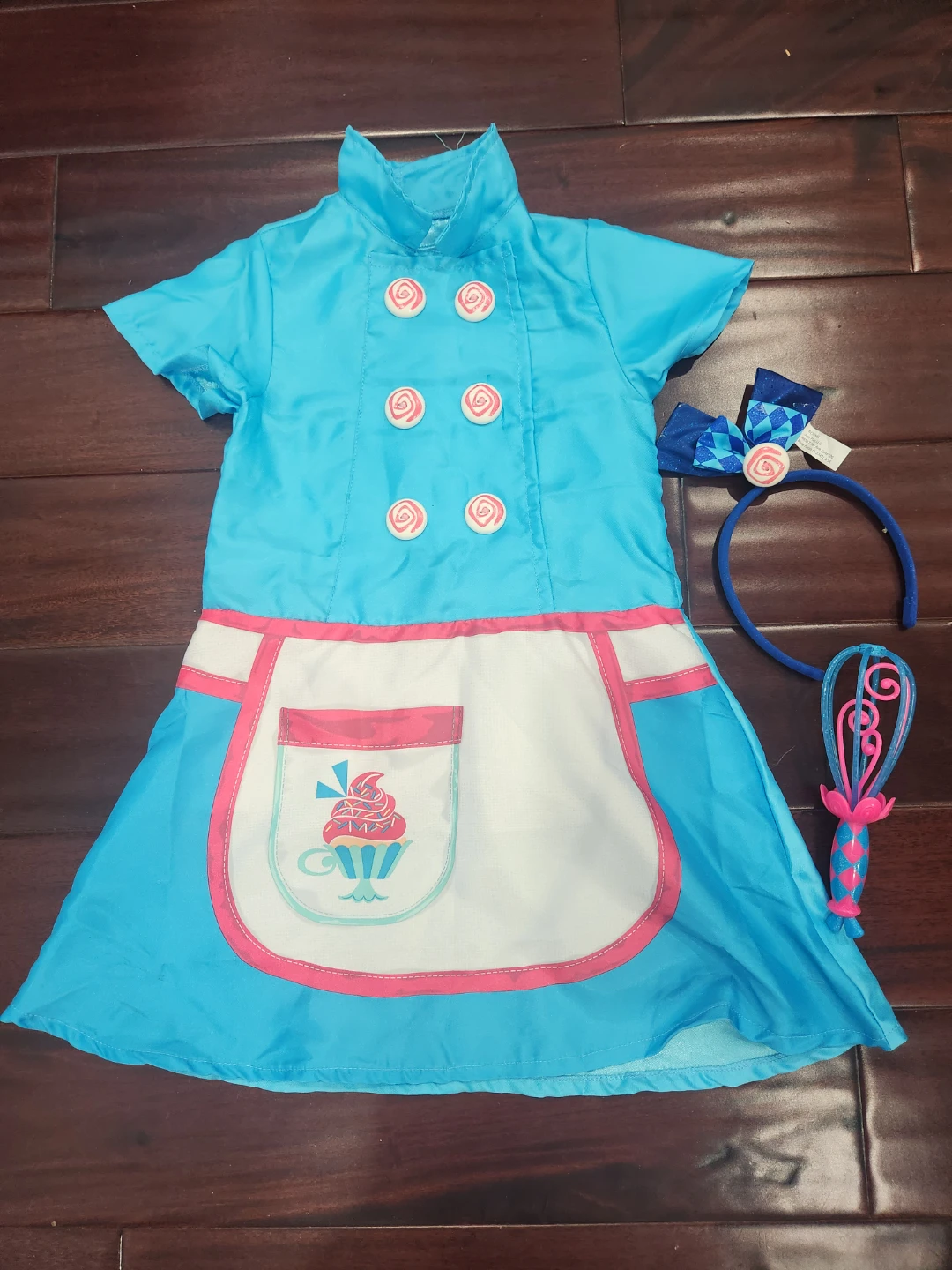 Kids' Chef Costume Dress & Headband - photo 2