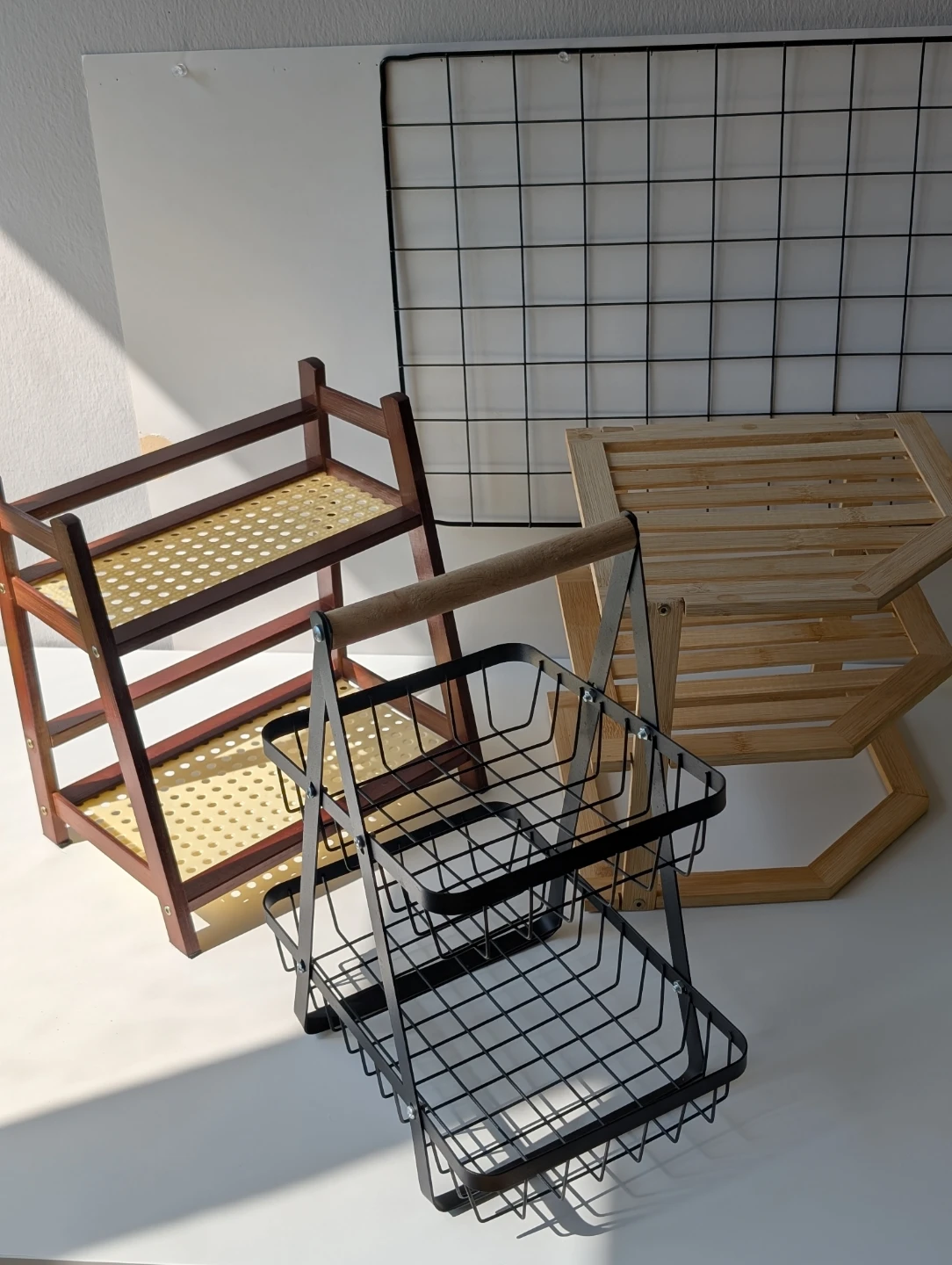 2-Tier Metal Wire Storage Basket