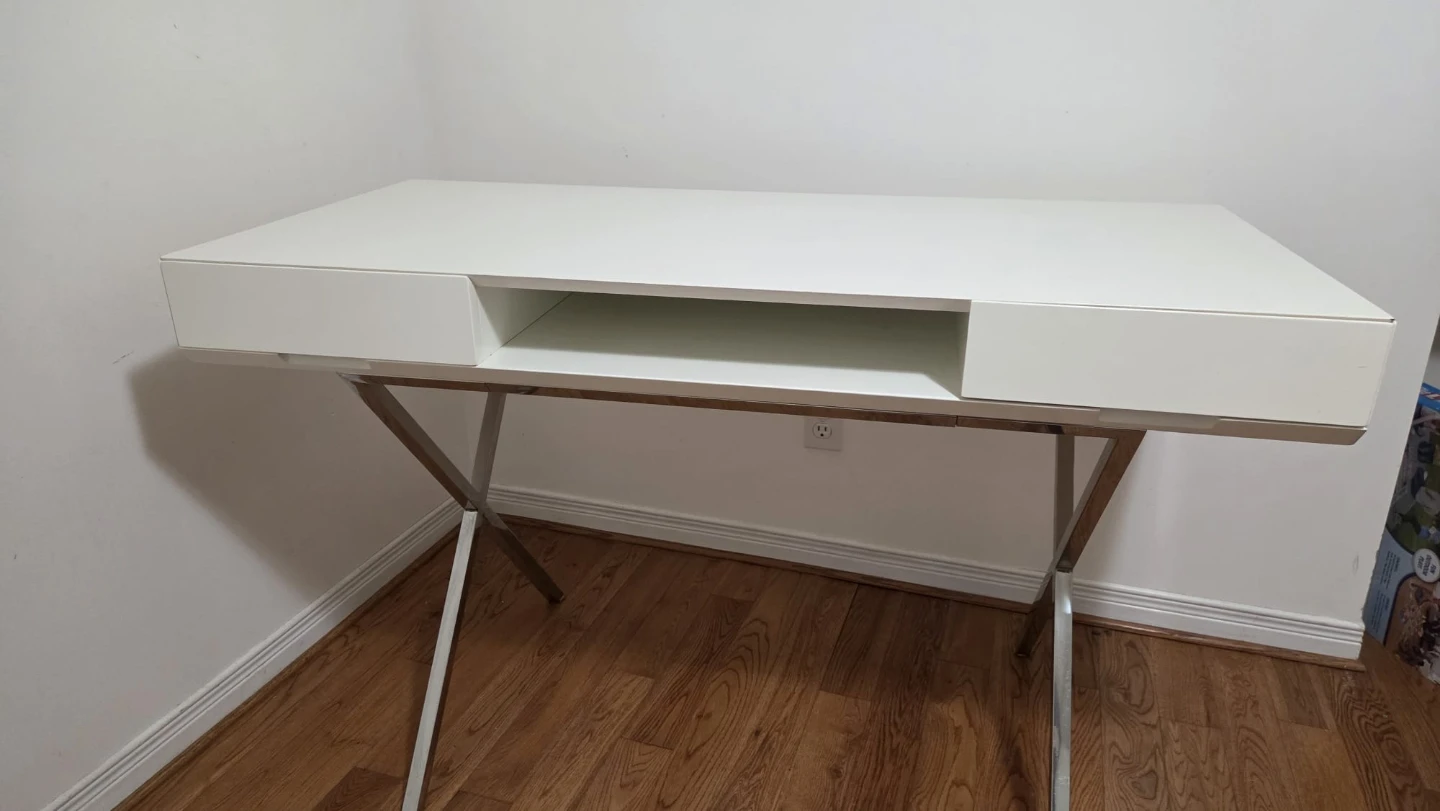 White desk