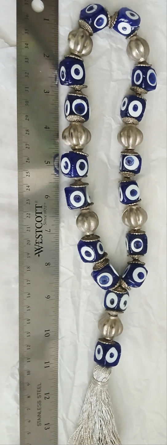 Blue Evil Eye Beaded Heavy Chain - photo 2
