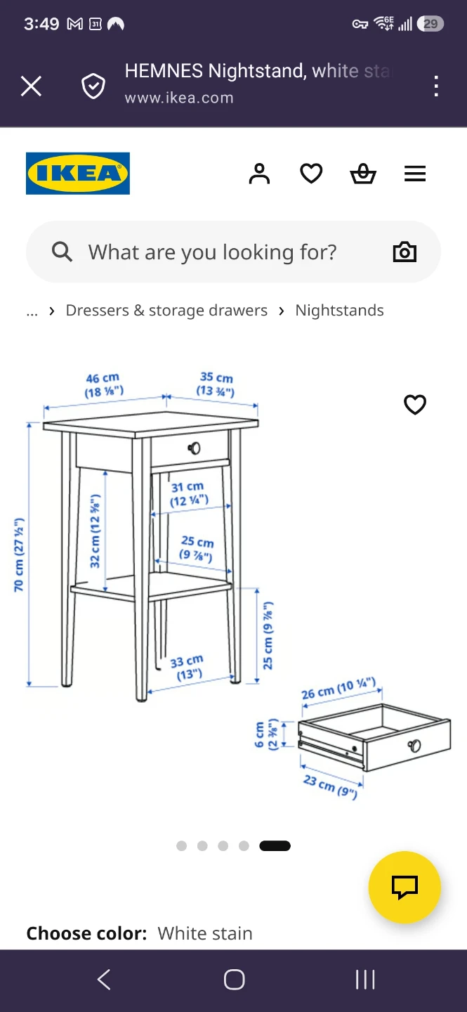 ByJul19 Ikea Nightstand Table Hemnes MOVING - photo 3