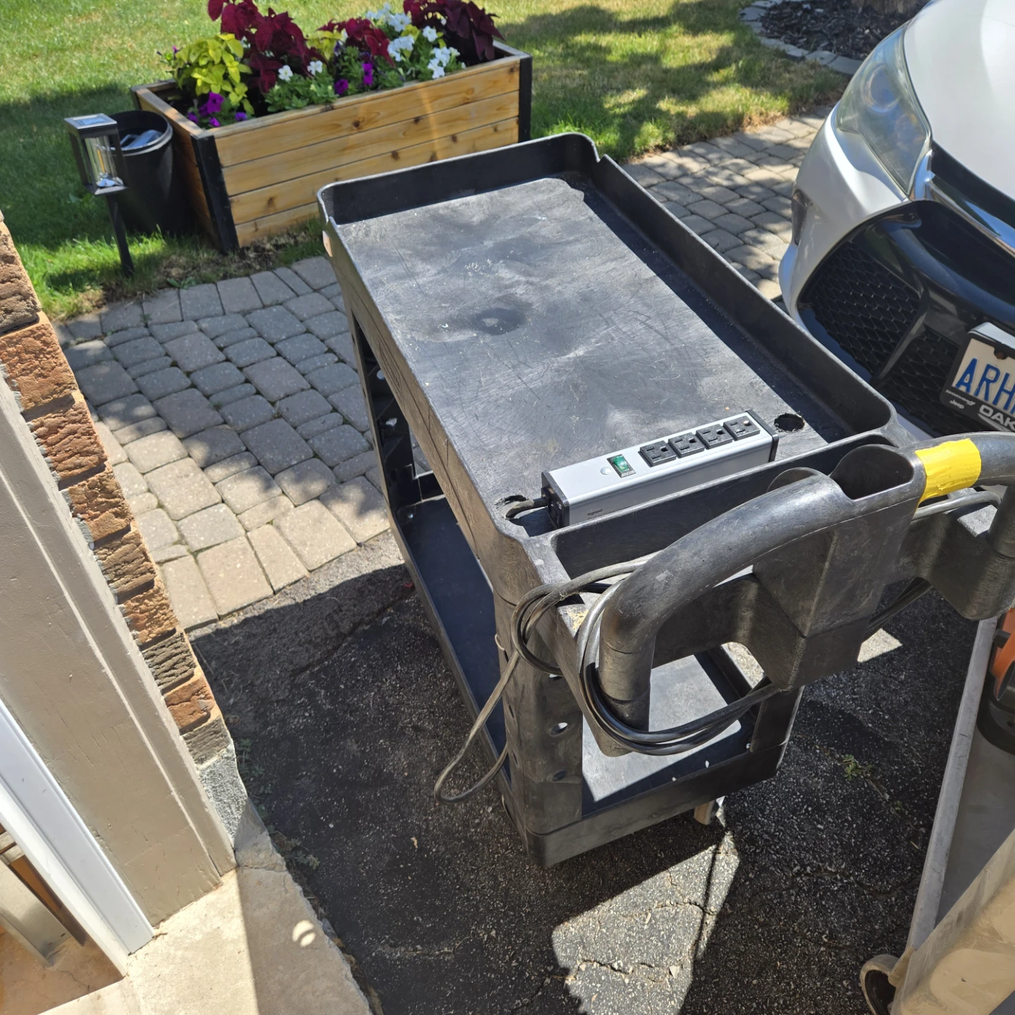 Rolling Utility Cart with Power Strip - photo 2