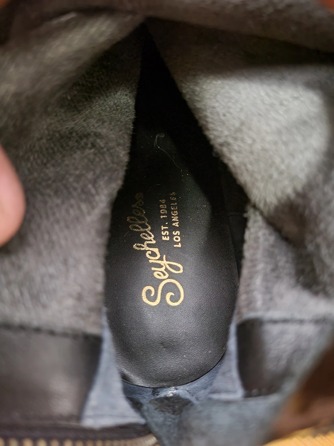 Seychelles Black Patent Lug Sole Boots - photo 2