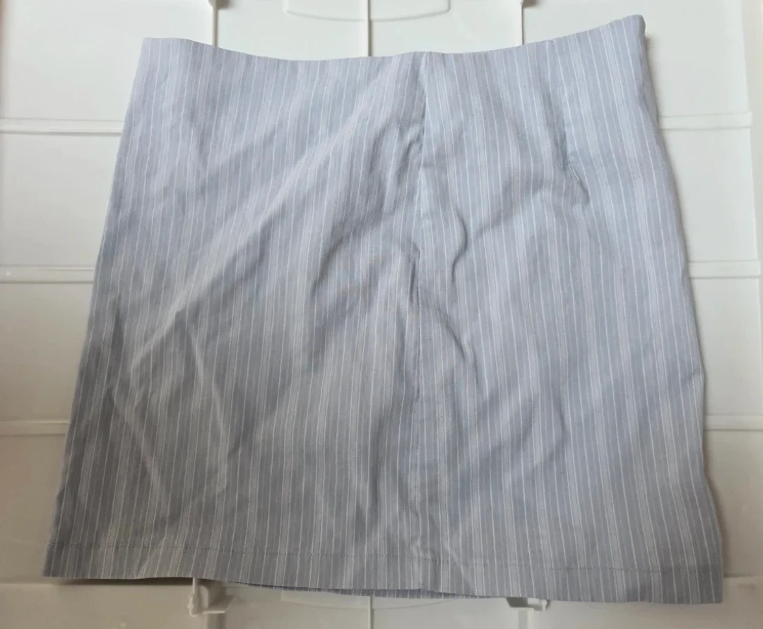 Pinstripe Mini Skirt - Small