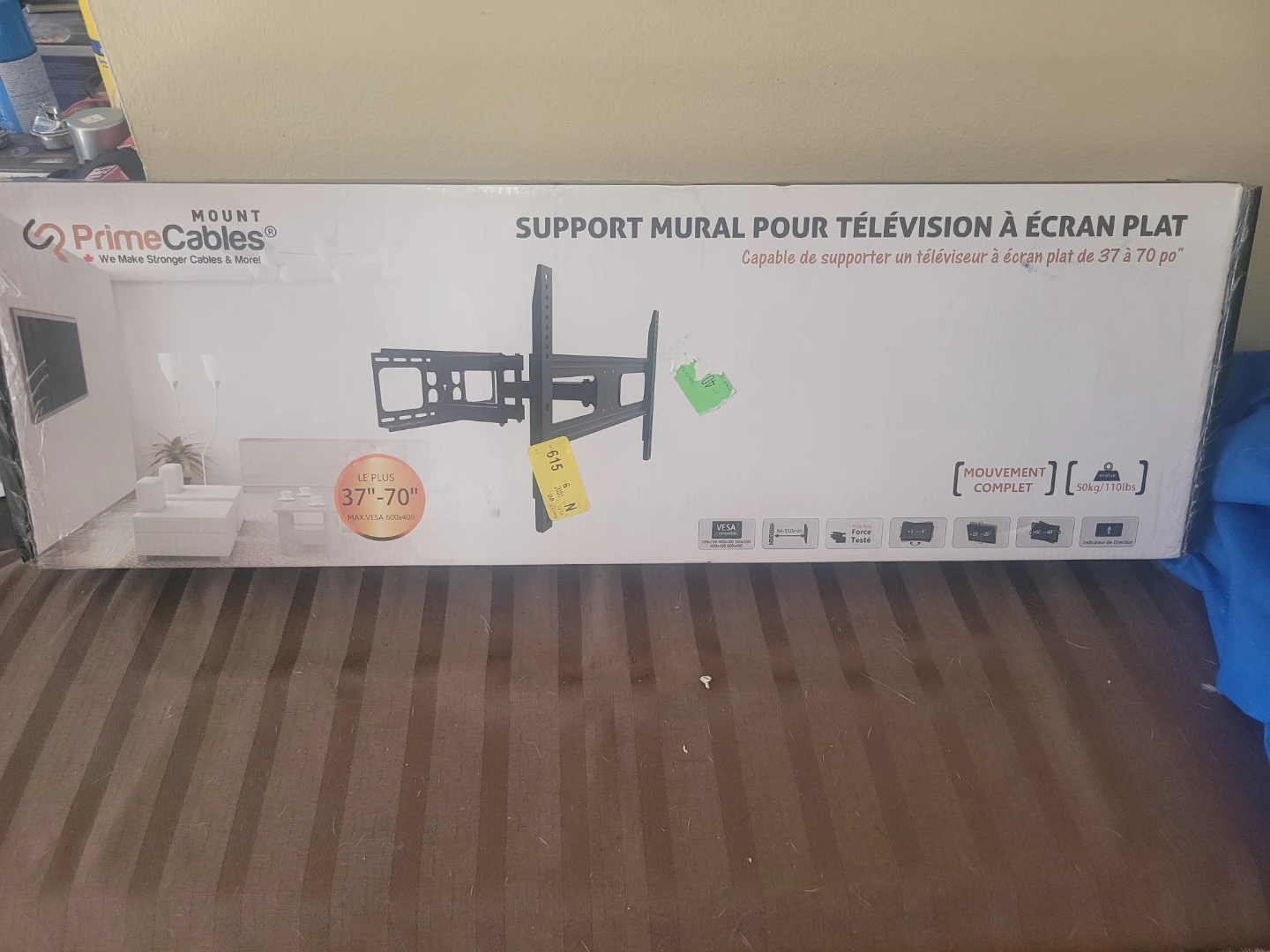 PrimeCables TV Wall Mount for 37"-70" TVs