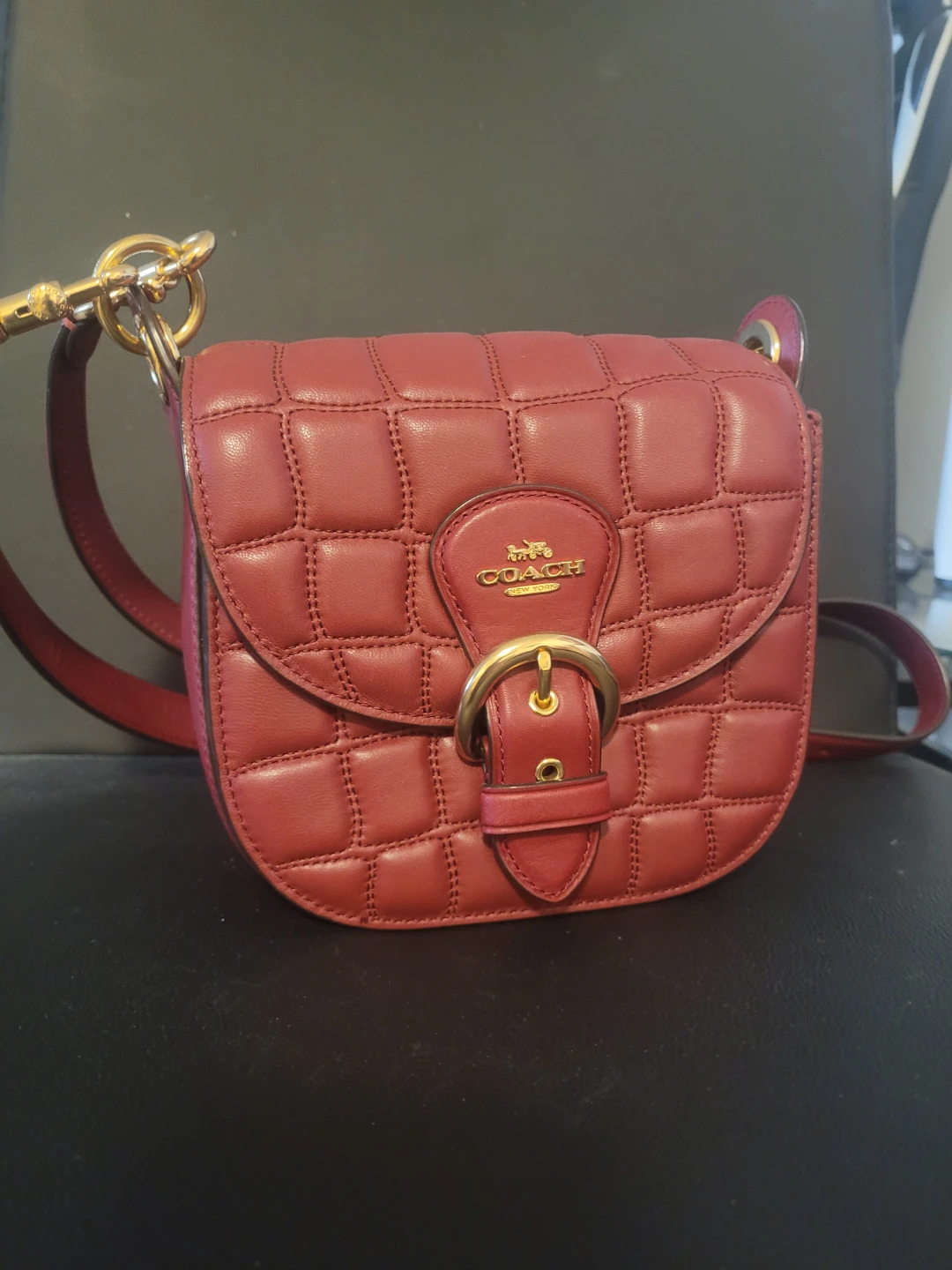 Coach Quilted Leather Shoulder Bag