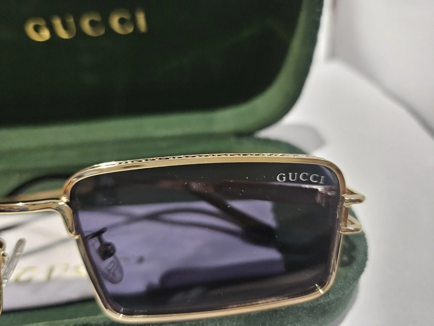 Gucci Square Sunglasses with Case
