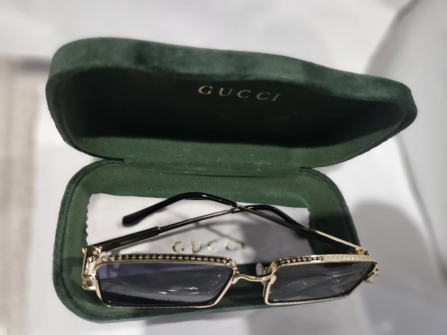 Gucci Square Sunglasses with Case - photo 3