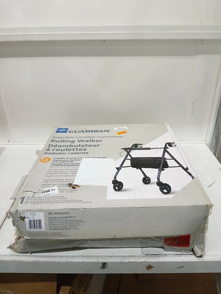 Medline Superlight Rollator Walker with Seat