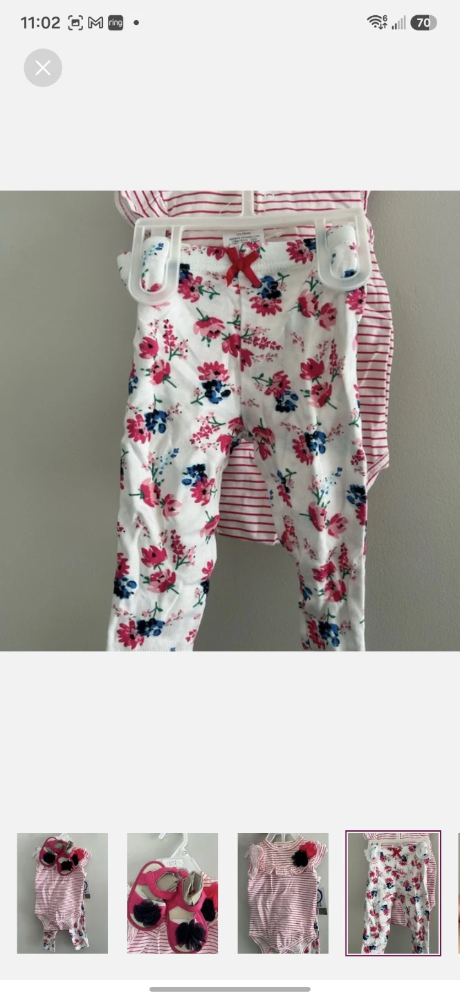 New baby mode 6/9m floral set - photo 4