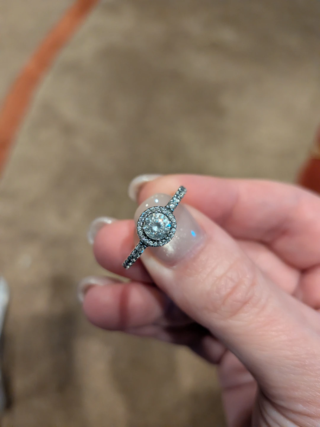 Pandora Sparkling Halo Ring - photo 4