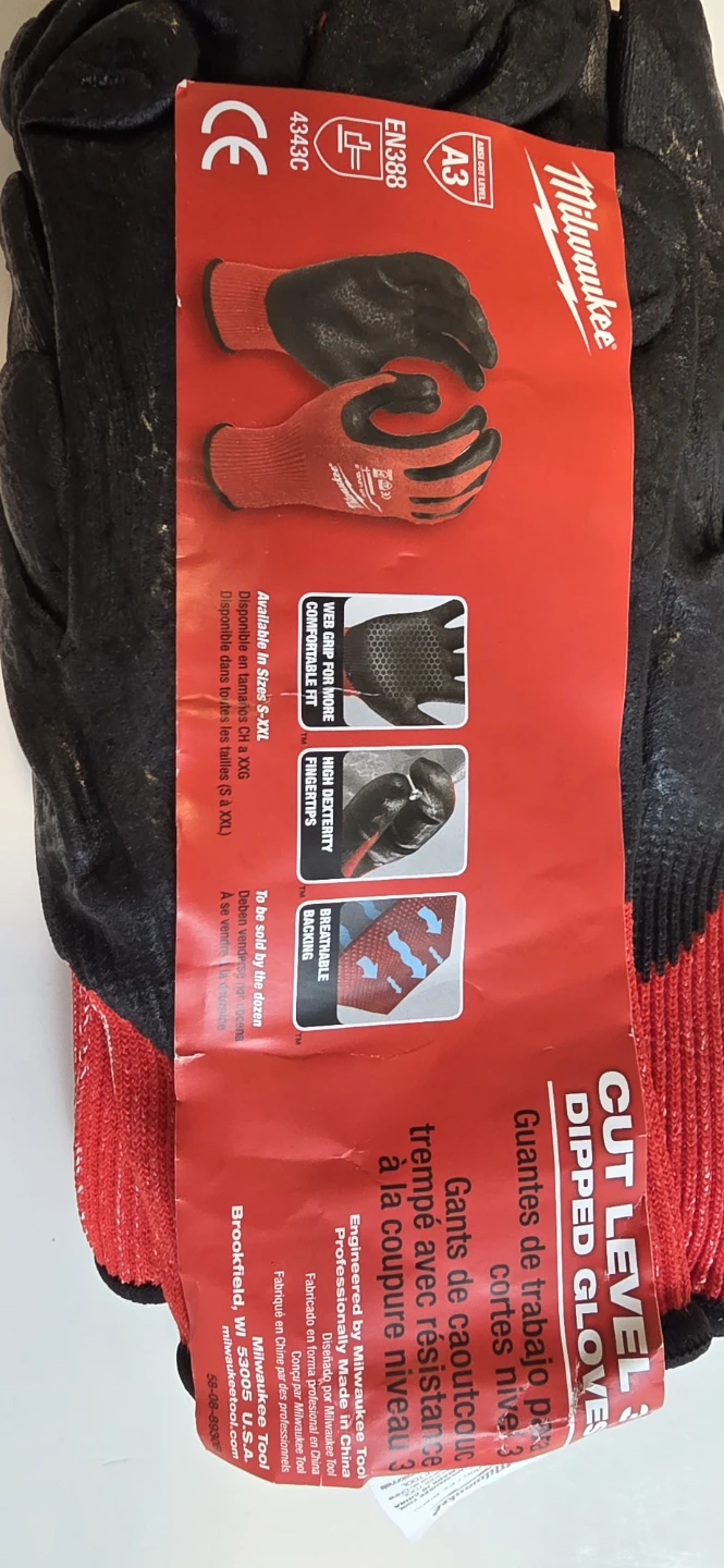 Milwaukee Cut Level 3 Dipped Gloves - Size M - photo 4