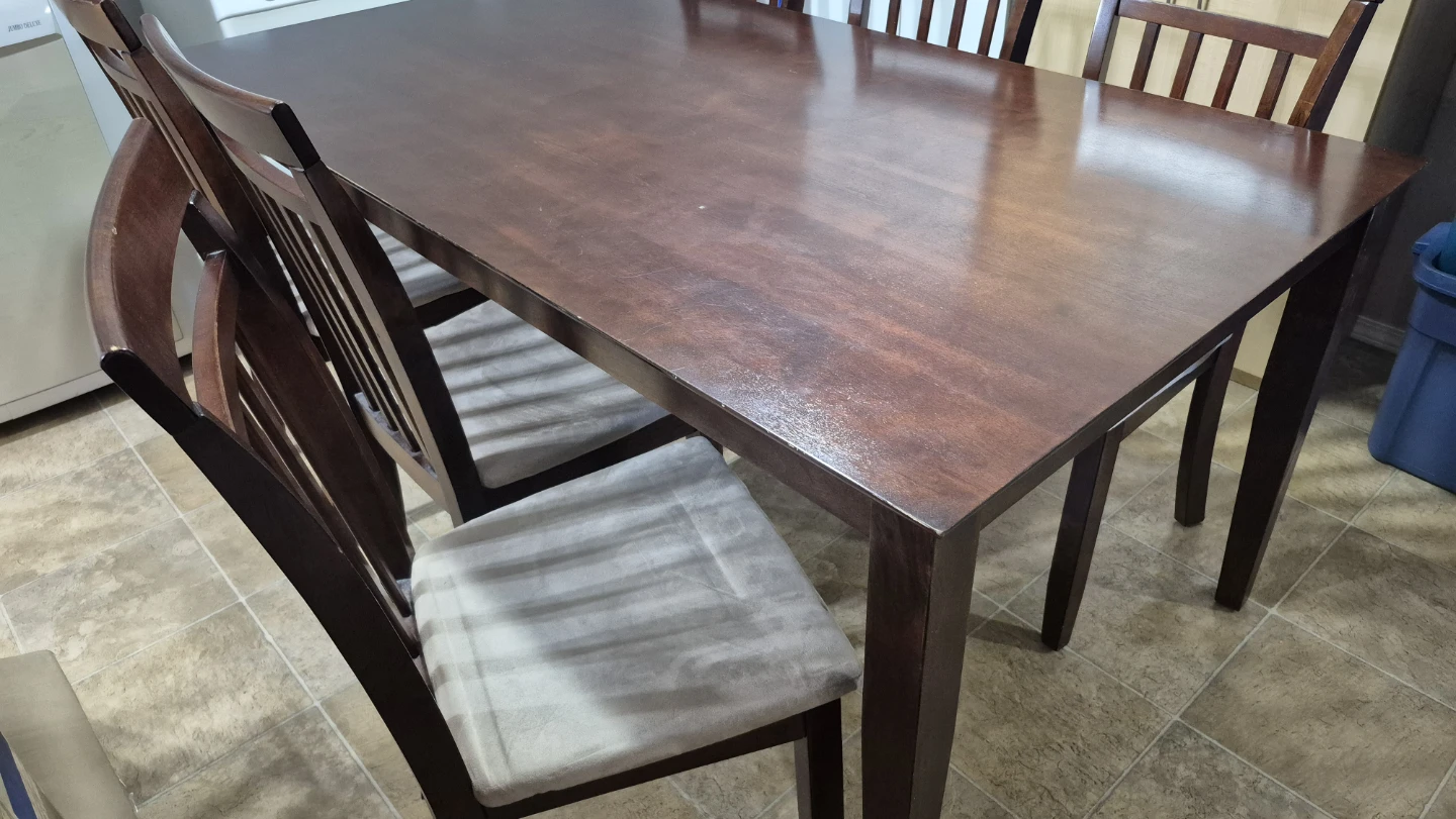 Wooden Dining Table and 6 Chairs - photo 5