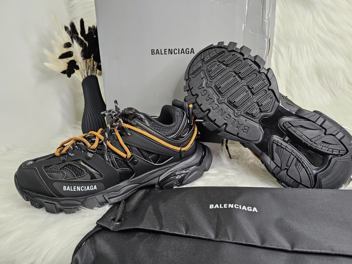 Balenciaga Track sneakers - Black Orange