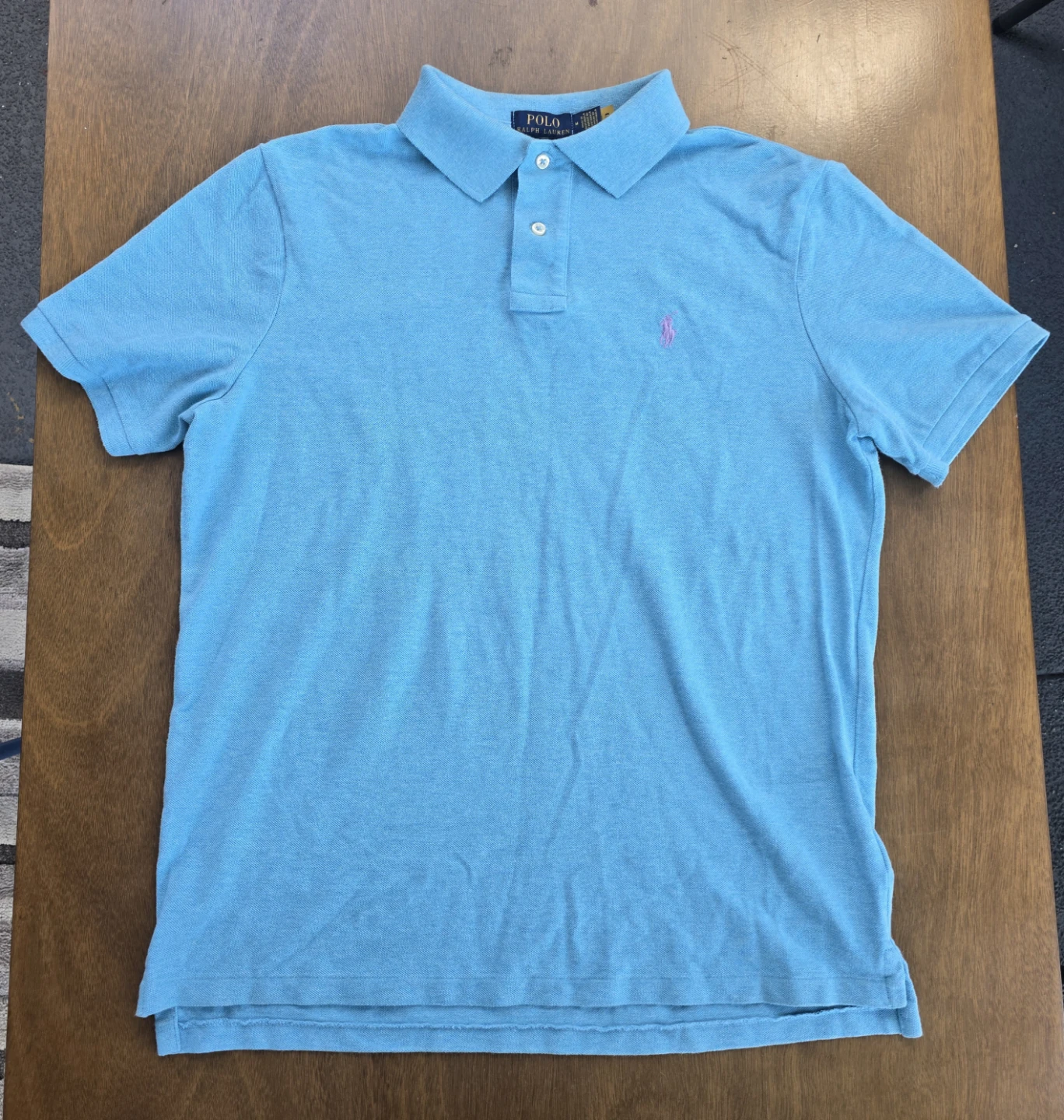 Ralph Lauren Polo Light Blue Shirt Sleeve Polo Shirt