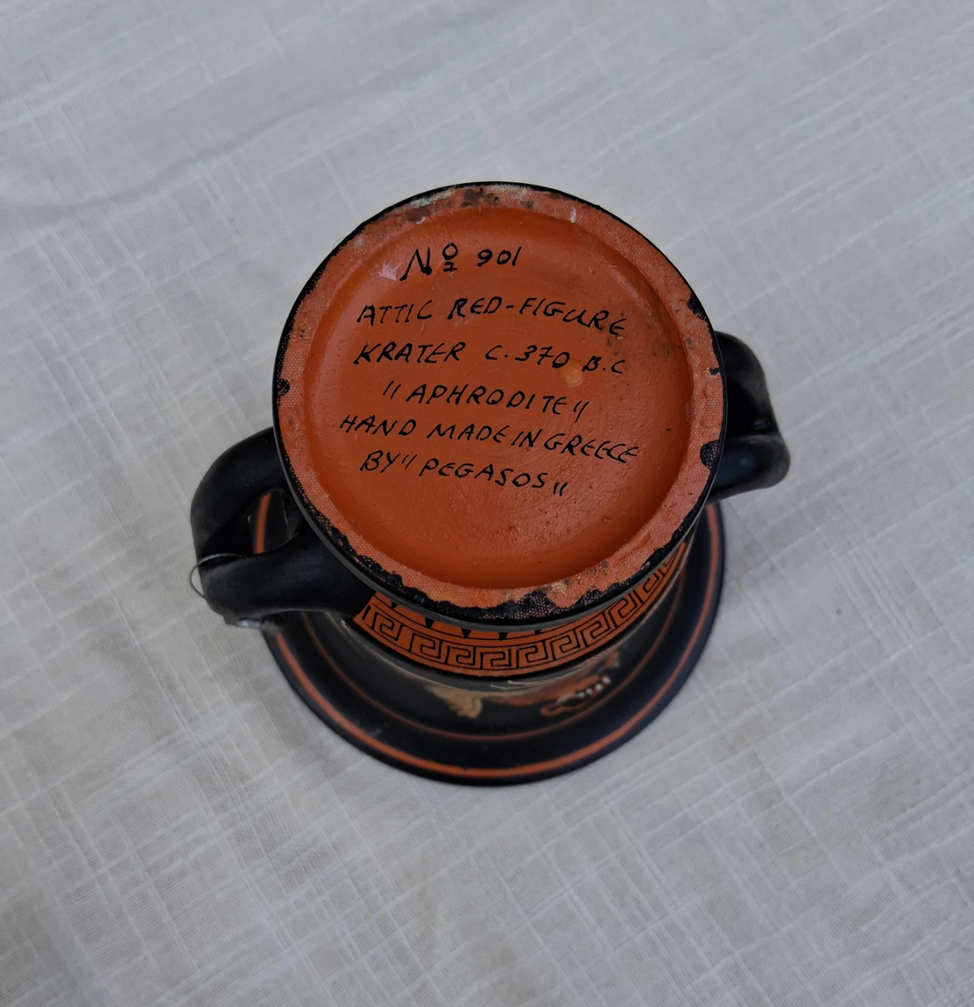 Greek replica vase, plate, and jug - photo 5