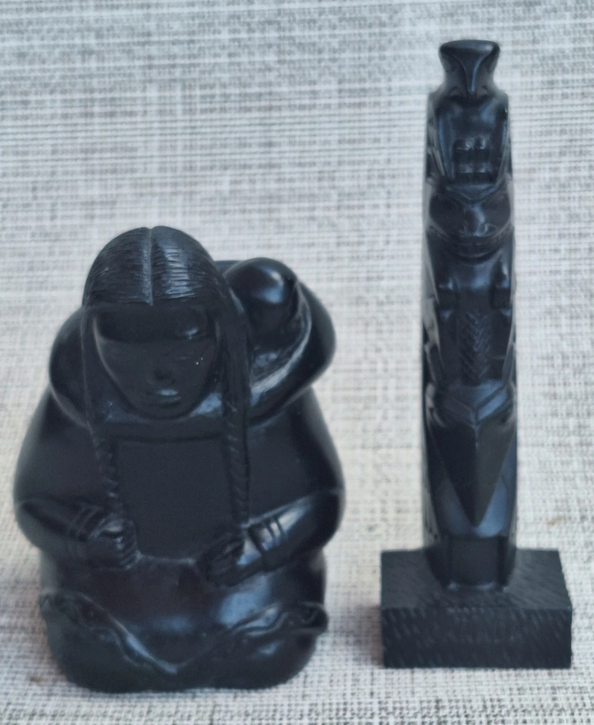 Vintage BOMA Mother and Child and Totem Pole