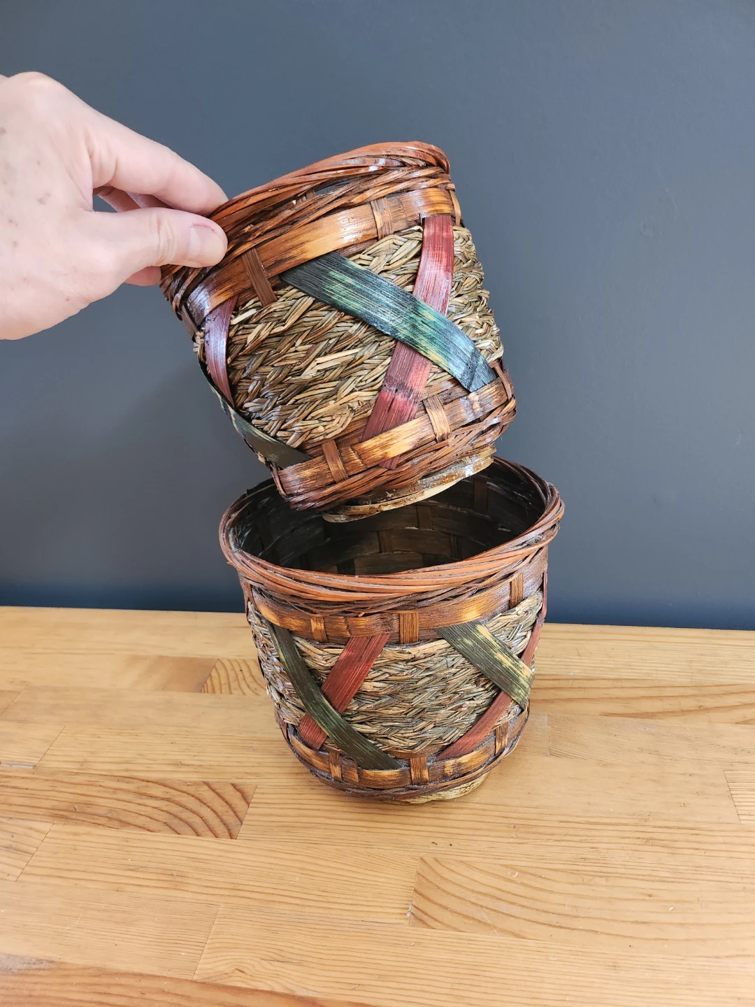Woven Decorative Baskets (Set of 2) - photo 4