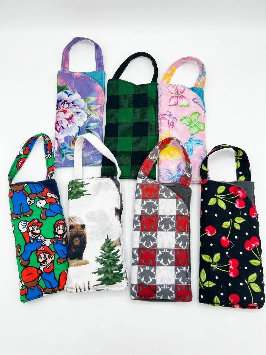 Handmade quilted eyeglass cases
