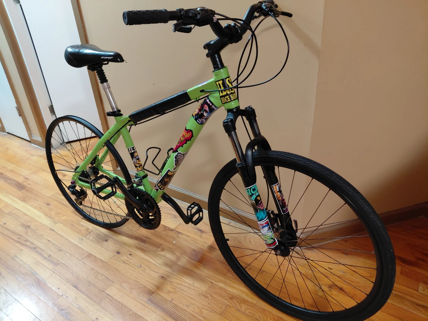 Green Mountain Bike with Stickers - photo 3
