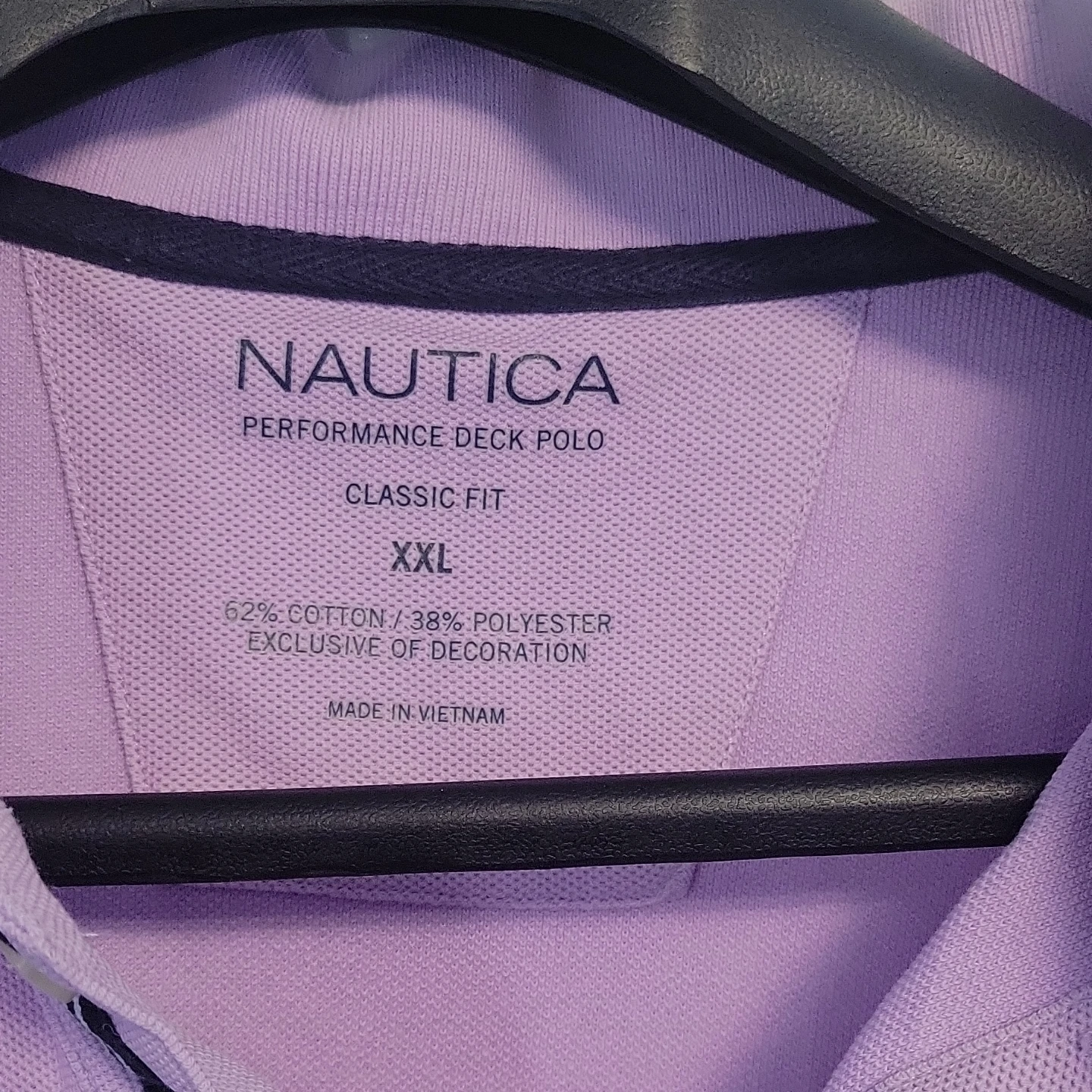 Nautica Performance Deck Polo Shirt XXL Lavender - photo 5